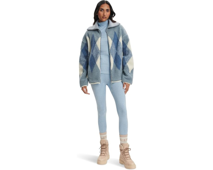 Varley куртка Franca Sherpa Jacket с ромбовидным узором