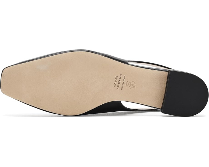 Босоножки Stassi Slingback Stuart Weitzman с леопардовым принтом на каблуке
