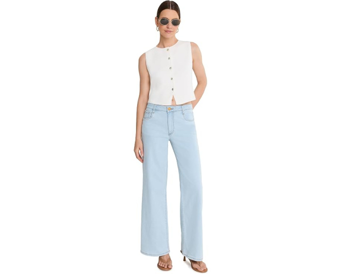 KUT from the Kloth Брюки Maya Wide Leg с высокой талией цвета Unearthly