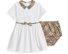 Платье Orla в клетку Burberry Kids с бантом