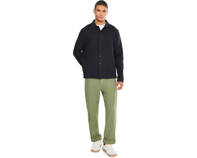 Herringbone Long Sleeve Button-Down