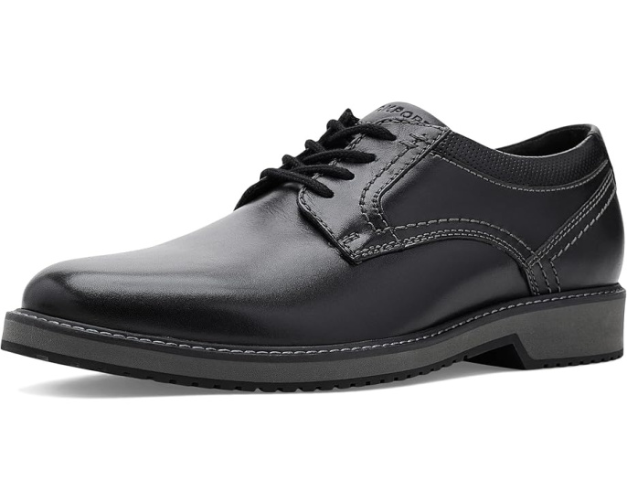 Кеды Rockport Criss из черной кожи с перфорацией