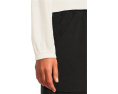 Свитер Lilla P Shirred Sleeve Crew Neck с длинными рукавами и контрастной отделкой