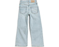Braided High-Rise Wide Leg Jeans (Big Kid)