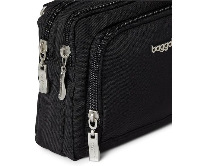 Мини-кошелек-кроссбоди Trifecta RFID Wallet Crossbody Baggallini на три отделения