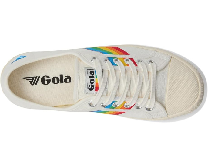 Кроссовки Gola Coaster Rainbow из парусины с резиновым носком