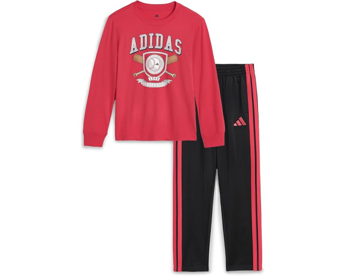 Adidas детский спортивный костюм с длинным рукавом Pure Ruby