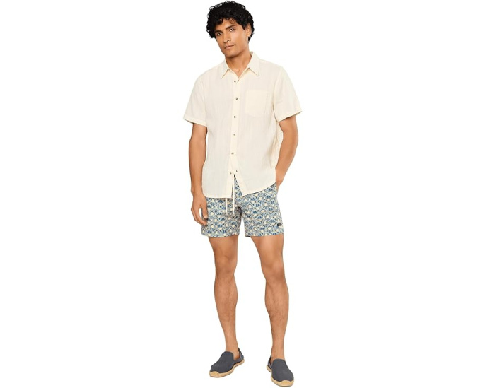 Плавательные шорты Faherty All Day Trunk Golden Palm Mosaic