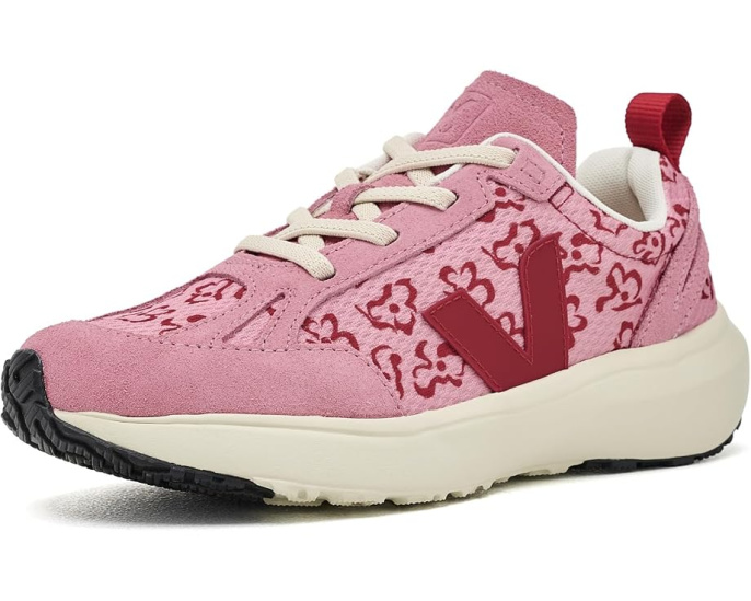 Детские кеды VEJA Small Canary X Marimekko с эластичной шнуровкой