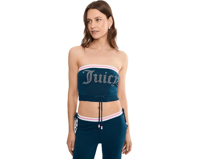 Топ-свитер без бретелек Juicy Couture Regal Blue