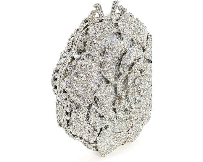 Клатч Dune London Bling с цветочным декором из страз