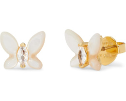 Мини-серьги Kate Spade New York Social Butterfly с бабочкой и цирконием
