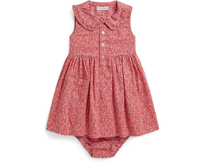 Хлопковое платье с цветочным принтом и шорты Polo Ralph Lauren для малышей