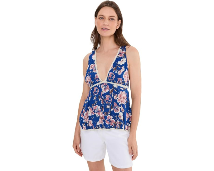 Free People топ Rome Printed Tank с цветочным принтом
