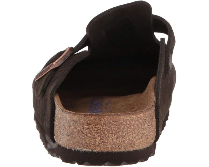 Биркенштоки Boston Soft Footbed из замши унисекс на пробковой стельке
