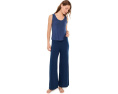 Топ Eberjey Aloe Cotton Tank из хлопка с алоэ синего цвета