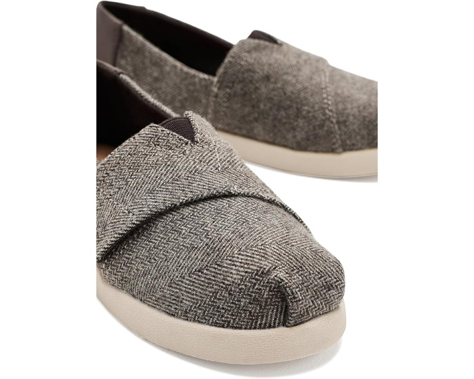 TOMS Alpargata для малышей с квадратным носком темно-коричневый