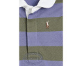 Polo Ralph Lauren Kids платье Striped Cotton Rugby с шортами для малышей