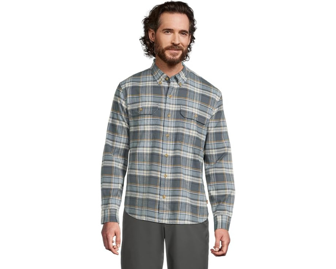 Рубашка Stonecoast Hemp от L.L.Bean с длинным рукавом и слегка приталенным кроем навыпуск