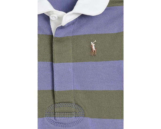 Polo Ralph Lauren Kids платье Striped Cotton Rugby с шортами для малышей