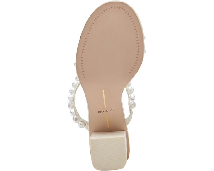 Босоножки Dolce Vita Tinker Pearl-127 на каблуке с жемчужным декором
