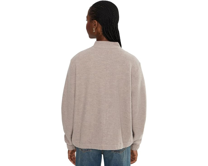 Lightweight Boiled Wool Stand Collar Jacket