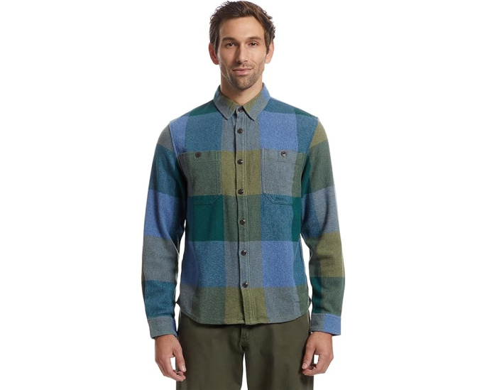Рубашка Signature Northwoods Twill Regular с рисунком «елочка» и облегающим кроем