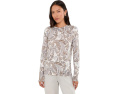 Свитер Lauren Ralph Lauren Petite Paisley Cotton-Modal с узором пейсли