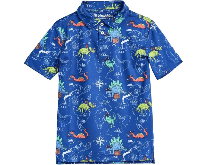 Рубашка поло Chubbies Kids The Lil Rex Marks The Spot для малышей