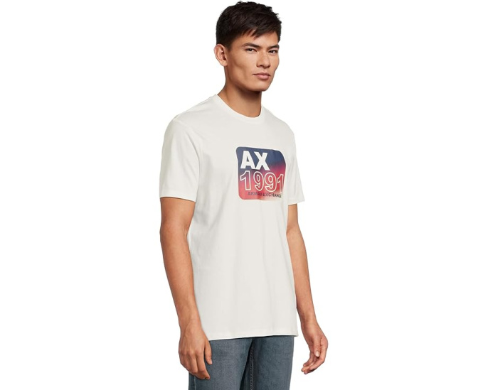 Футболка Armani Exchange 1991 с пузырьковым принтом