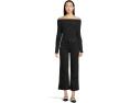 Черные укороченные джинсы 7 For All Mankind Cropped Alexa с высокой посадкой