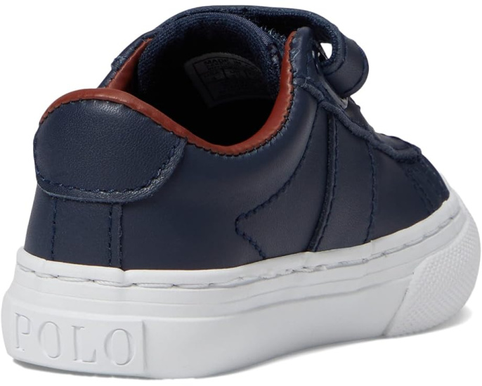 Кожаные кроссовки Polo Ralph Lauren Sayer с ремешком на липучке для малышей