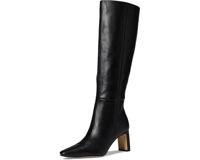 Ботинки Sylvia Wide Calf Sam Edelman из кожи с широким голенищем