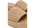 Сандалии COACH Sculpted C Raffia Flatform Slides на платформе