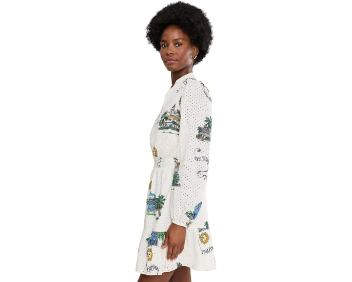 Платье Lilly Pulitzer Axton Eyelet с принтом и рюшей