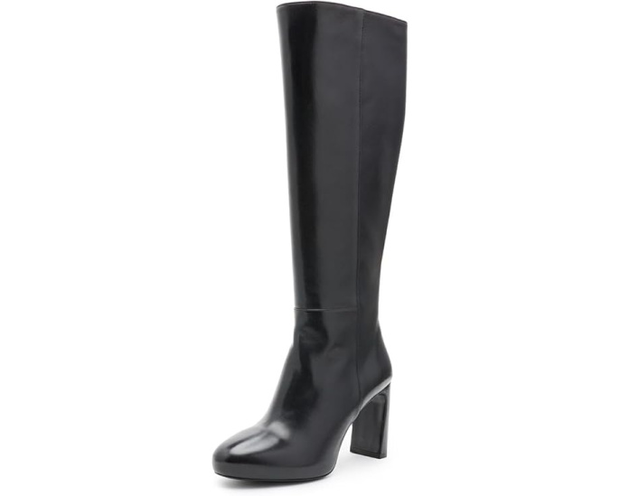 Ботинки Stuart Weitzman Babette Platform на платформе с молнией и квадратным каблуком