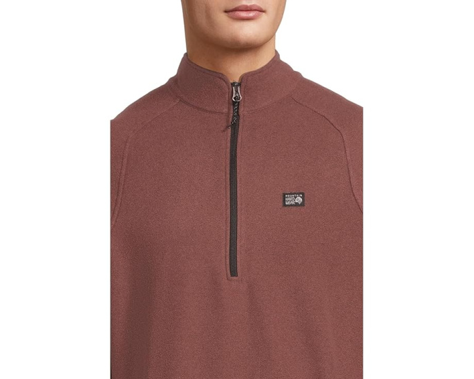 Mountain Hardwear Толстовка Microchill 1/4 Zip с воротником стойкой