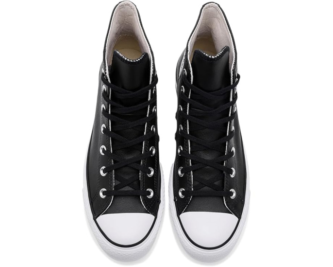 Converse Chuck Taylor All Star высокие кожаные кроссовки на платформе