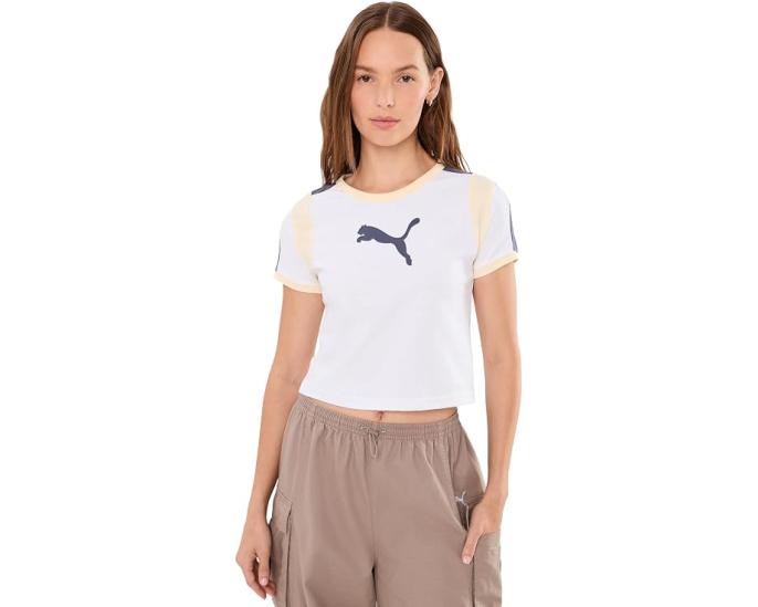 Футболка с принтом Puma Graphic Ringer Baby Tee