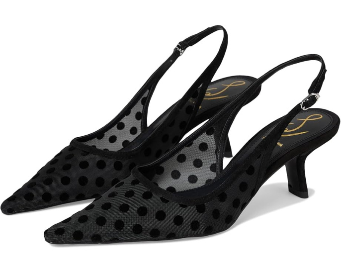 Туфли Sam Edelman Bianka Sling 3 с сетчатым верхом в горошек