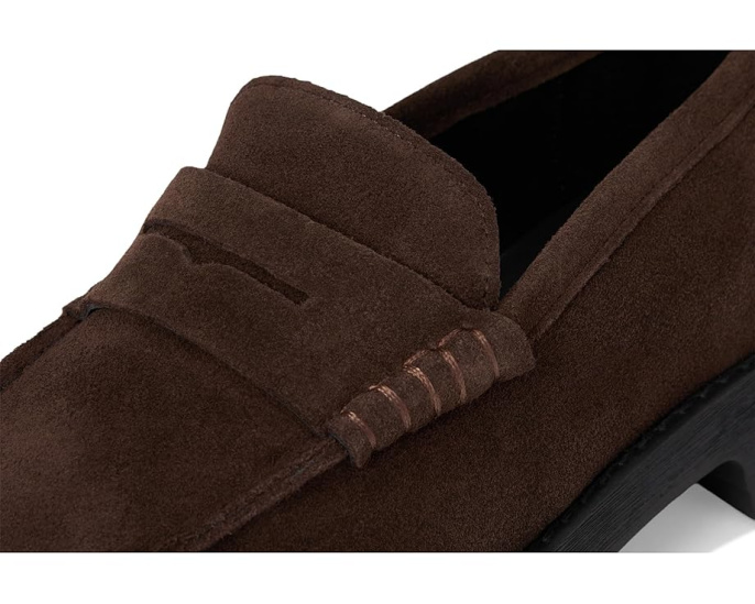 Лоферы Steve Madden Langsten из мягкой замши на устойчивом каблуке