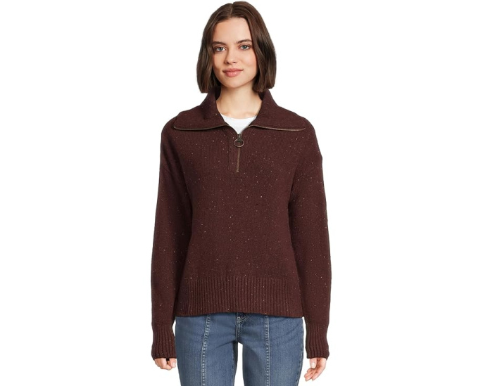 Свитер Barbour Lavensdale с полузастежкой-молнией и воротником-воронкой