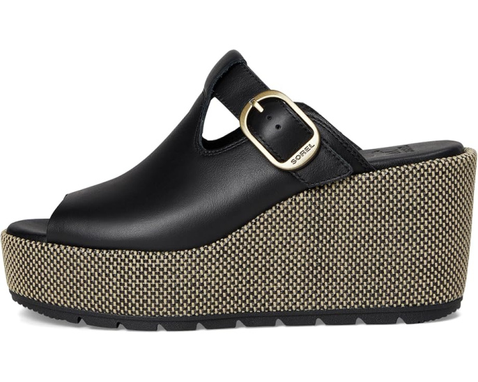 Сандалии SOREL Sunpeak Wedge Slide с мысом пепе и каблуком-клин