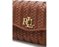 Плетеный кожаный кросс-боди кошелек Lauren Ralph Lauren Tanner