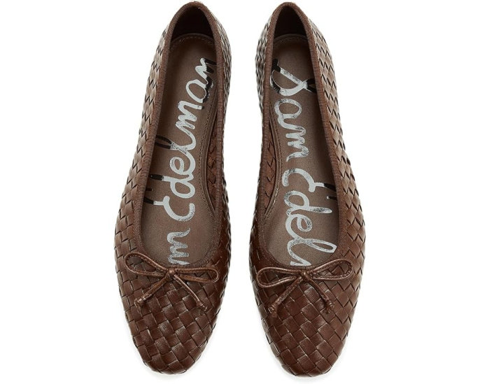 Балетки Sam Edelman Ruthie с плетеной кожей и квадратным носком
