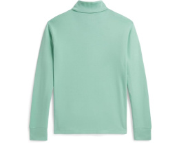 Полузип Polo Ralph Lauren Kids худи из интерлока с вышитым пони на груди