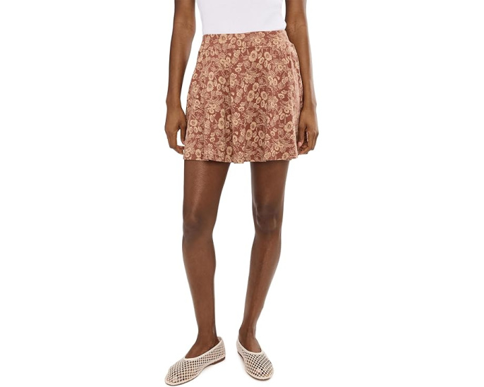 Юбка-шорты Toad&Co Birdie Skort с плиссировкой и карманами
