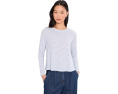 Eileen Fisher Удлиненная футболка с длинным рукавом и полоской из органического льна