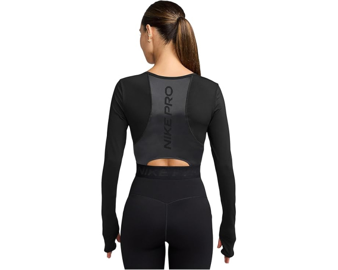Nike Pro Dri-FIT укороченный лонгслив