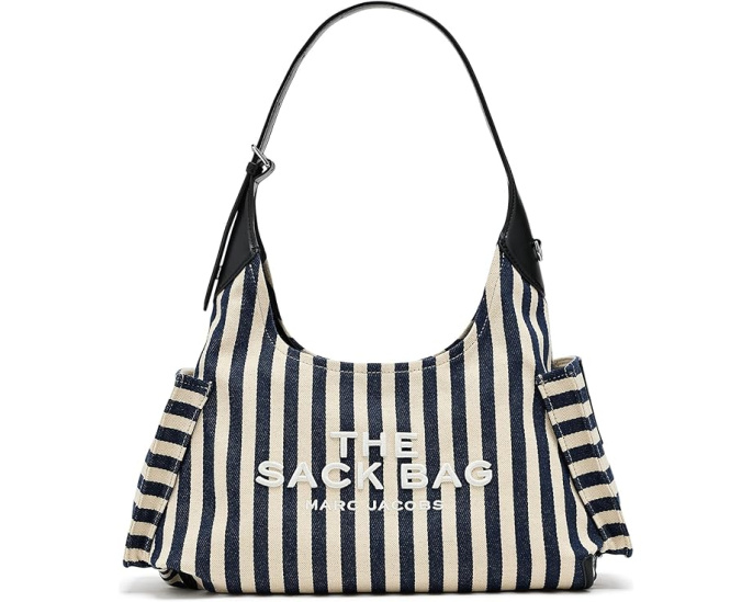 Сумка Marc Jacobs из полосатого холста с поясным ремнём